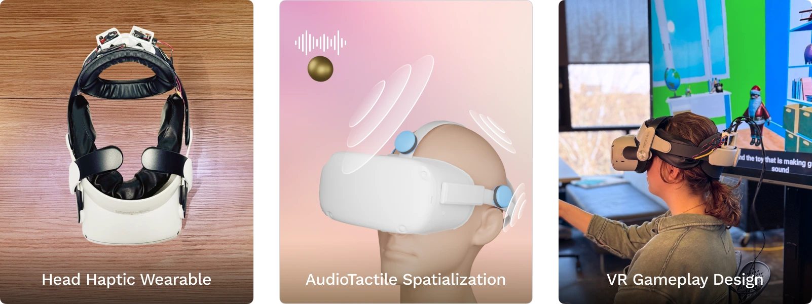 SoundHapticVR project logo and interface