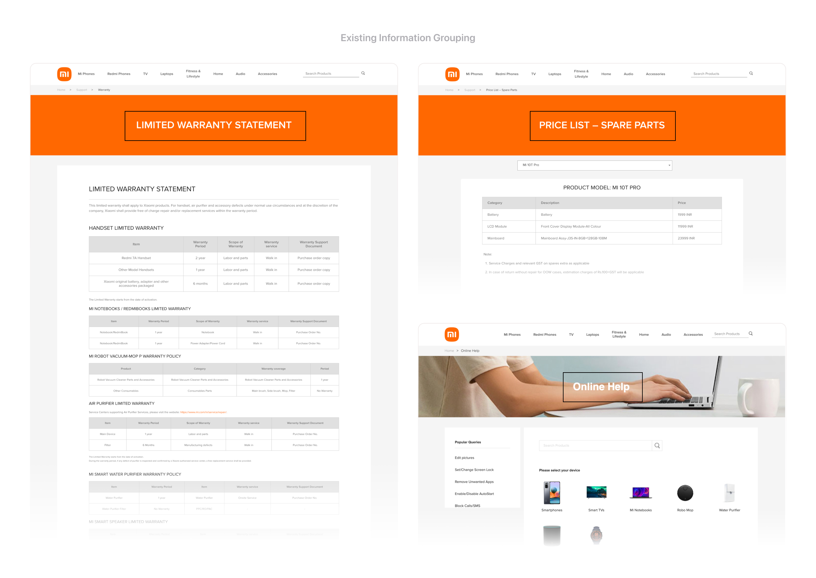 Chunking the long form - before and after comparison showing how the booking form was reorganized into logical sections