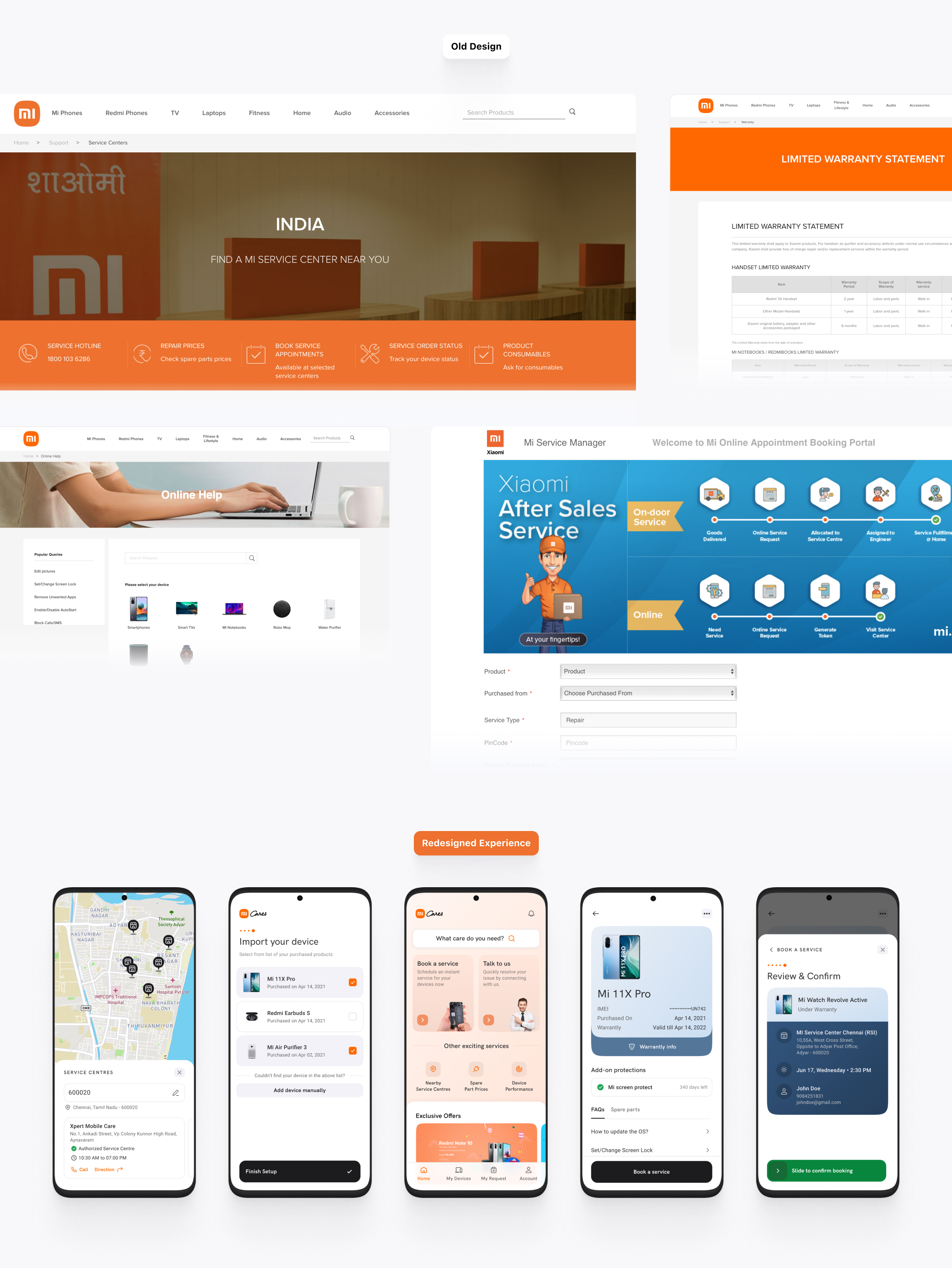 Design principles comparison between ideal sales scenario and ideal after-sales scenario